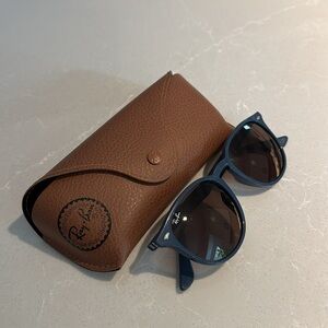 Ray-Ban Navy Frame with Brownish Lenses